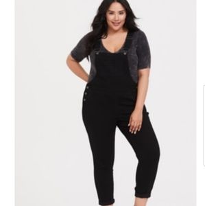 Torrid black overalls